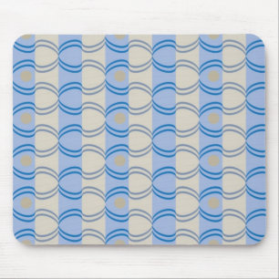 Candystripe Blau auf lagertan Mousepad