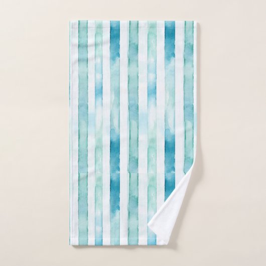 Candystripe Blue, Green & Pink. Sei anders! Badhandtuch Set (Handtuch)