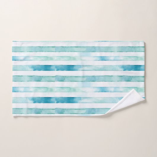 Candystripe Blue, Green & Pink. Sei anders! Badhandtuch Set (Handtuch)