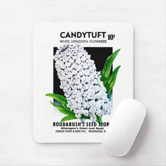 CandyTuft Seed Packet-Etikett Mousepad (Mit Mouse)