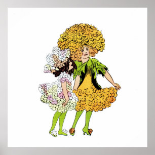 Candytuft und Marigold Poster