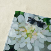 Candytuft White Blume Graphic Strandtuch (Beispiel)