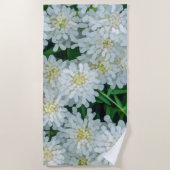 Candytuft White Blume Graphic Strandtuch (Vorderseite)