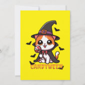 Candyween - halloween hexcat einladung (Rückseite)