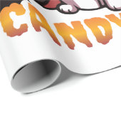 candyween - Katzenhexe Halloween Geschenkpapier (Rolleneckpunkt)