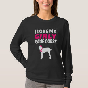 Cane Corse Corso Pet Funny Girl Dog Welpe Gender R T-Shirt