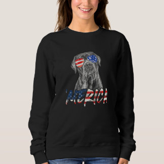 Cane Corso 4. Juli American Sunglass US Flag D Sweatshirt