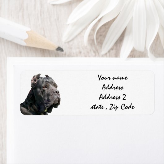 Cane corso-Adressetiketten (Insitu)