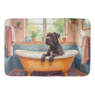 Cane Corso Badezeit Starkes Badezimmer Dekor Badematte