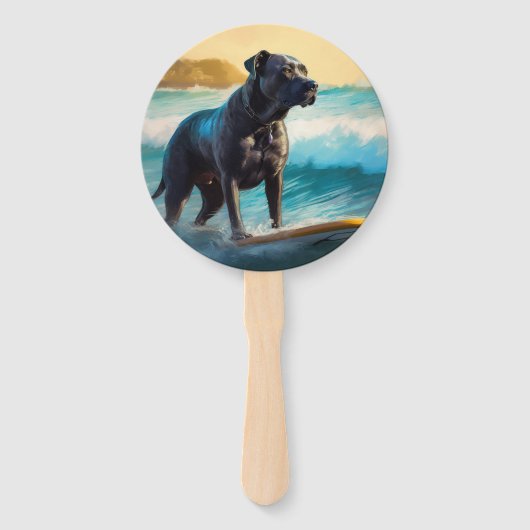 Cane Corso Beach Surfgrafik Fächer (Rückseite)