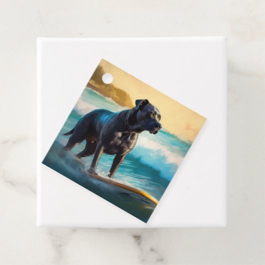 Cane Corso Beach Surfgrafik Geschenkanhänger (Beispiel)