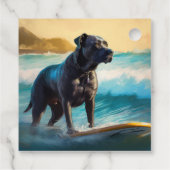 Cane Corso Beach Surfgrafik Geschenkanhänger (Rückseite)