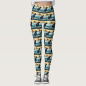 Cane Corso Beach Surfgrafik Leggings (Vorderseite)