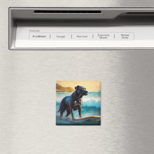 Cane Corso Beach Surfgrafik Magnet (In Situ (Geschirrspüler))