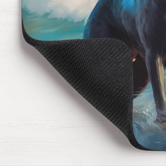 Cane Corso Beach Surfgrafik Mousepad (Ecke)