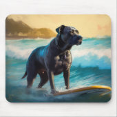 Cane Corso Beach Surfgrafik Mousepad (Vorne)