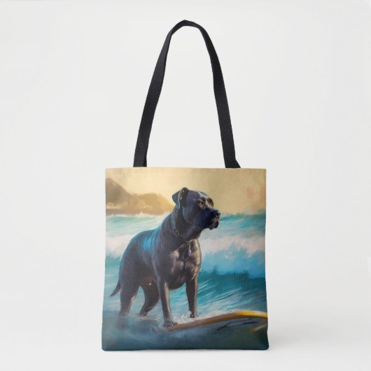 Cane Corso Beach Surfgrafik Tasche (Vorderseite)