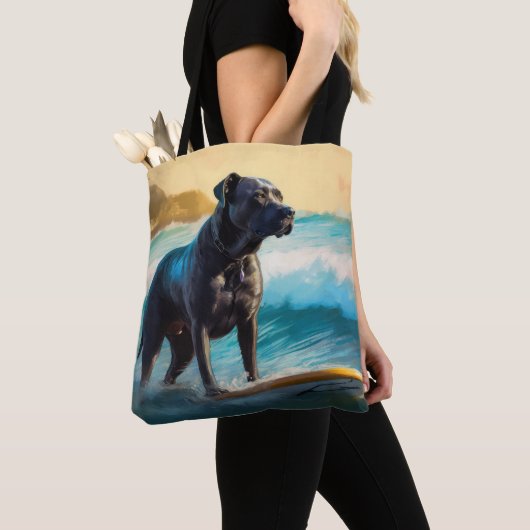 Cane Corso Beach Surfgrafik Tasche (Von Nahem)
