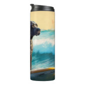 Cane Corso Beach Surfgrafik Thermosbecher (Nach rechts gedreht)