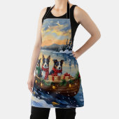 Cane Corso Christmas Boat Holiday Schürze (InSitu)