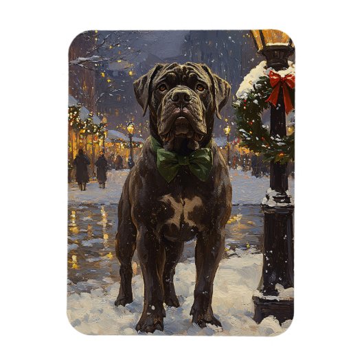 Cane Corso Christmas Flexible Magnet (Vertikal)