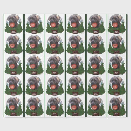 Cane Corso Christmas Geschenkpapier (Flach)