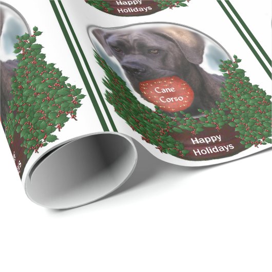 Cane Corso Christmas Geschenkpapier (Rolleneckpunkt)