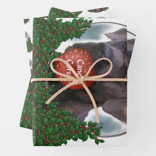Cane Corso Christmas Geschenkpapier Set (Beispiel)