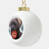 Cane Corso Christmas Keramik Kugel-Ornament (Rechts)