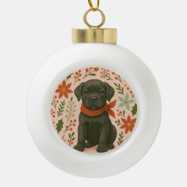 Cane Corso Christmas Keramik Kugel-Ornament