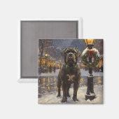 Cane Corso Christmas Magnet (Vorderseite/Rückseite)