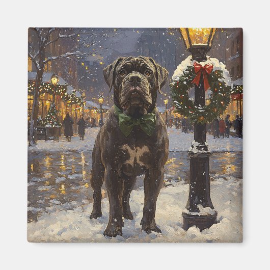 Cane Corso Christmas Magnet (Vorne)