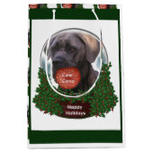 Cane Corso Christmas Mittlere Geschenktüte (Vorderseite)