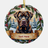 Cane Corso Christmas Ornament (Vorne)