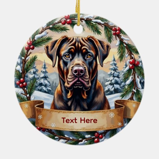 Cane Corso Christmas Ornament (Hinten)