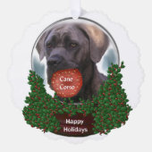 Cane Corso Christmas Ornament Karte (Vorderseite)