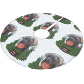 Cane Corso Christmas Polyester Weihnachtsbaumdecke (Schrägansicht)