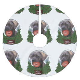 Cane Corso Christmas Polyester Weihnachtsbaumdecke