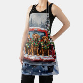 Cane Corso Christmas Red Truck Holiday Schürze (InSitu)