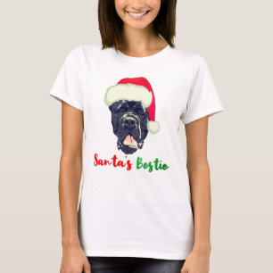 Cane Corso Christmas Santa's Bestie Familie Pajama T-Shirt
