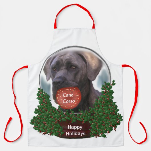 Cane Corso Christmas Schürze (Vorderseite)