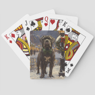 Cane Corso Christmas Spielkarten