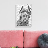 Cane Corso Corsa Welpenhund Leinwanddruck (Insitu (Wohnzimmer))