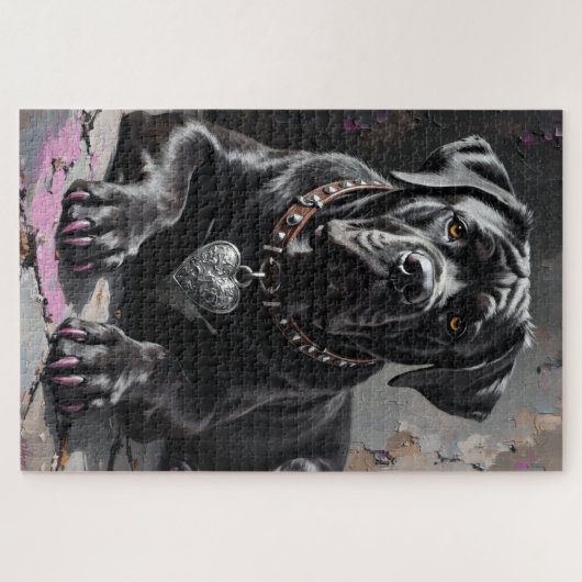 Cane Corso Devoted Guardian Heart Charm Valentine Puzzle (Horizontal)