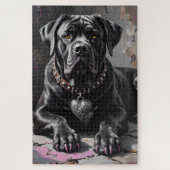 Cane Corso Devoted Guardian Heart Charm Valentine Puzzle (Vertikal)