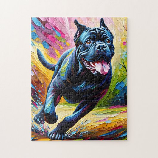Cane Corso Dog Akryllische Kunstdruckerei Hund Lov Puzzle (Vertikal)