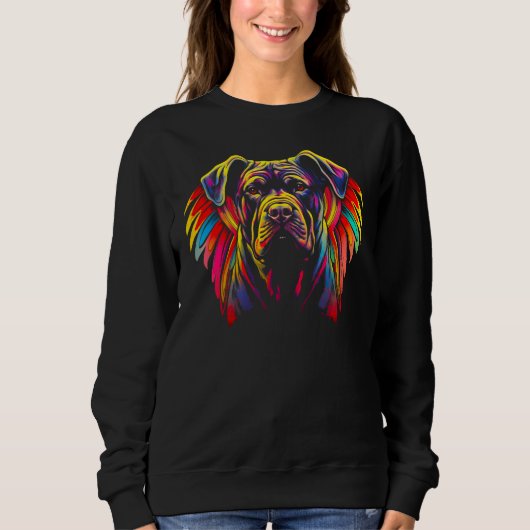 Cane Corso Dog Angel Wings Sweatshirt (Vorderseite)