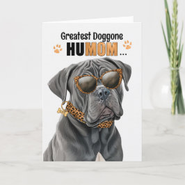 Cane Corso Dog Bester HuMOM Muttertag Feiertagskarte