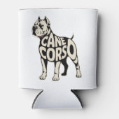 Cane Corso Dog Bold Typografy Art Dosenkühler (Vorderseite)
