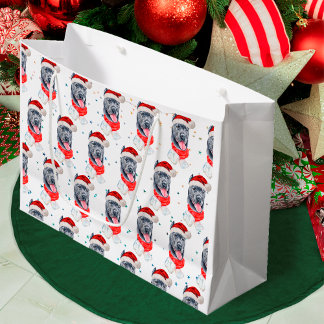 Cane Corso Dog Breed Christmas Stars Große Geschenktüte